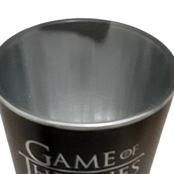 Game of Thrones Jon Snow Collectors Pint Glass HBO Metallic Finish - Picture 4 of 4